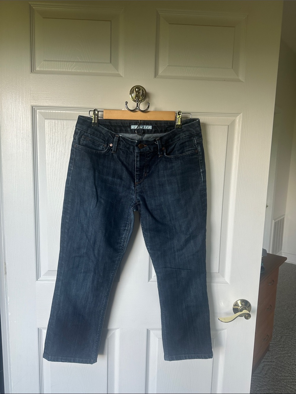 Joe's Jeans Dark Blue Straight Leg Crop Women's Jeans